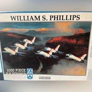 Puzzle Williams S Phillips Thunder in the Canyon Aviation art 1000 pieces NEW